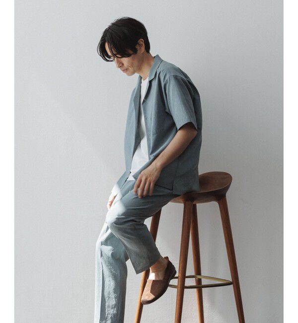 ADAM ET ROPE'「接触冷感【RIRANCHA】セットアップ / オープンカラーシャツ & スラックス」|スーツ|