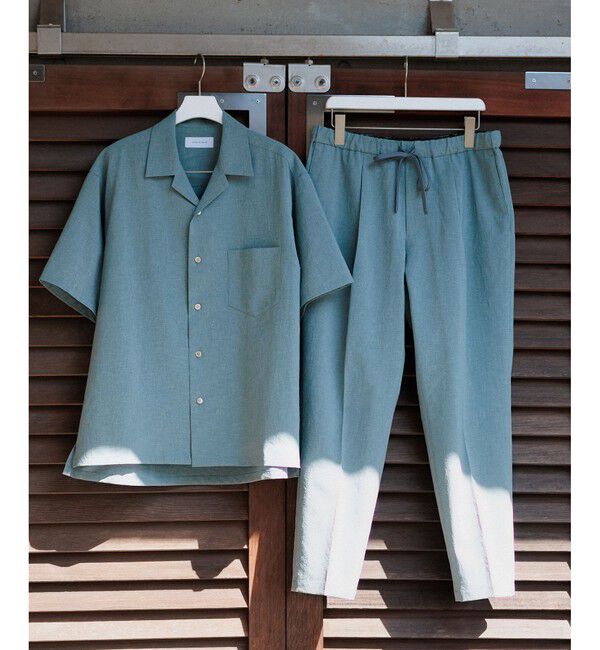 ADAM ET ROPE'「接触冷感【RIRANCHA】セットアップ / オープンカラーシャツ & スラックス」|スーツ|