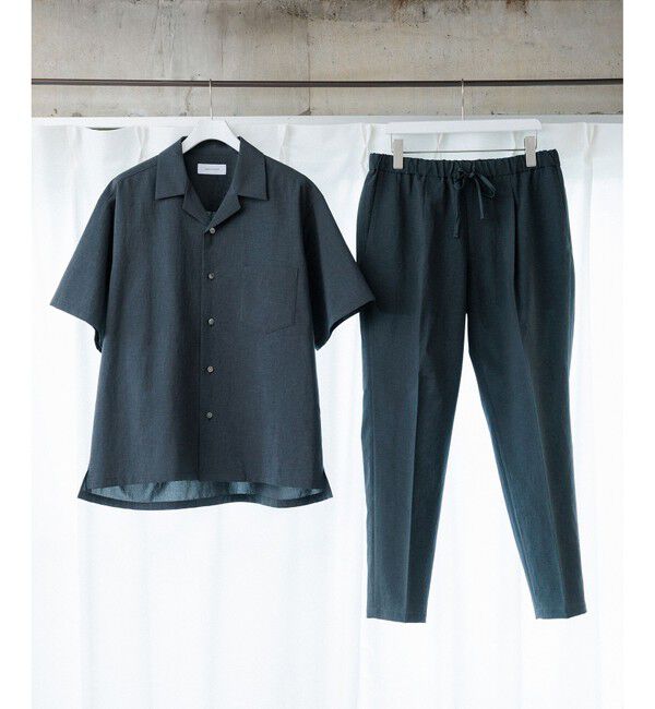 ADAM ET ROPE'「接触冷感【RIRANCHA】セットアップ / オープンカラーシャツ & スラックス」|スーツ|