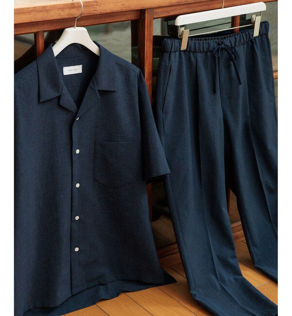 ADAM ET ROPE'「接触冷感【RIRANCHA】セットアップ / オープンカラーシャツ & スラックス」|スーツ|