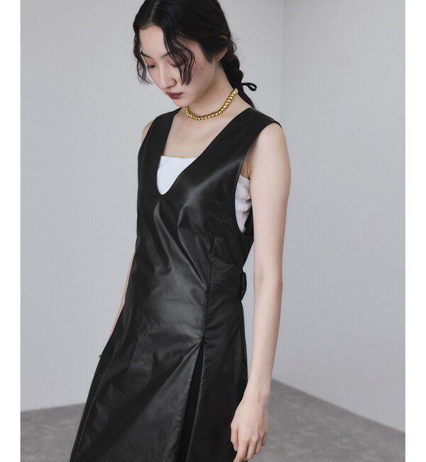 ADAM ET ROPE'「スリットジャンパースカート」|ワンピース|