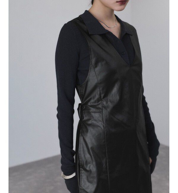 ADAM ET ROPE'「スリットジャンパースカート」|ワンピース|