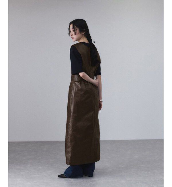 ADAM ET ROPE'「スリットジャンパースカート」|ワンピース|