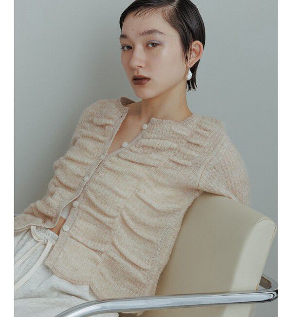 WEB限定】ダブルモヘアシャーリングカーディガン（ADAM ET ROPE