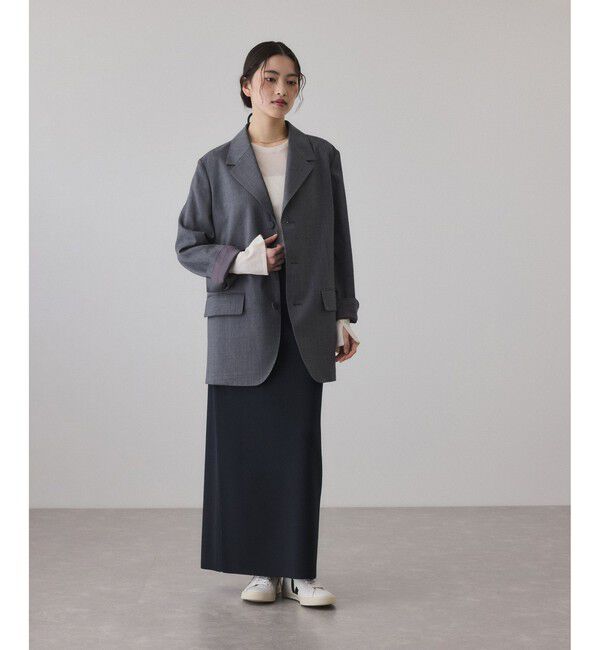 ADAM ET ROPE'「【サステナブル】ニットストレートスカート」|スカート|