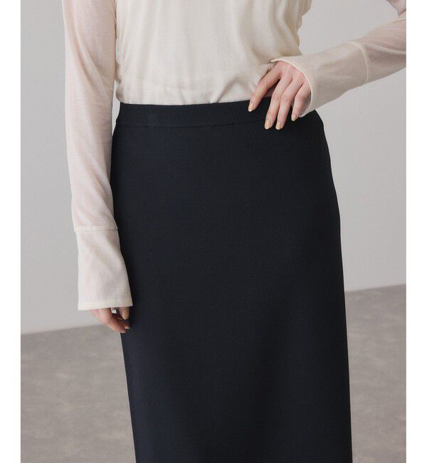 ADAM ET ROPE'「【サステナブル】ニットストレートスカート」|スカート|