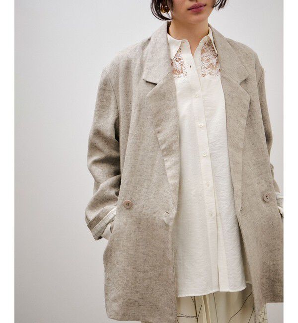 ADAM ET ROPE'「リネンジャケット」|テーラードジャケット|