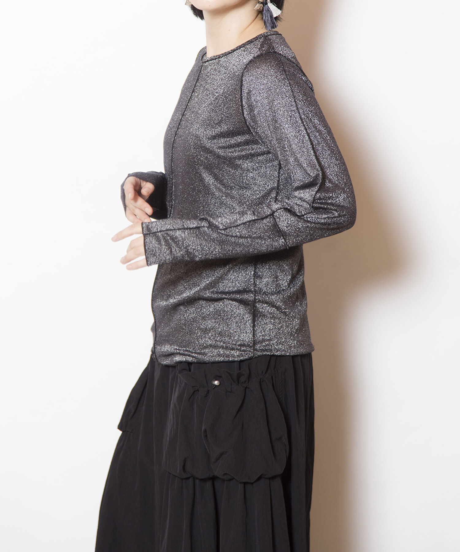  「メロー切替長袖Tシャツ」|Tシャツ・カットソー|