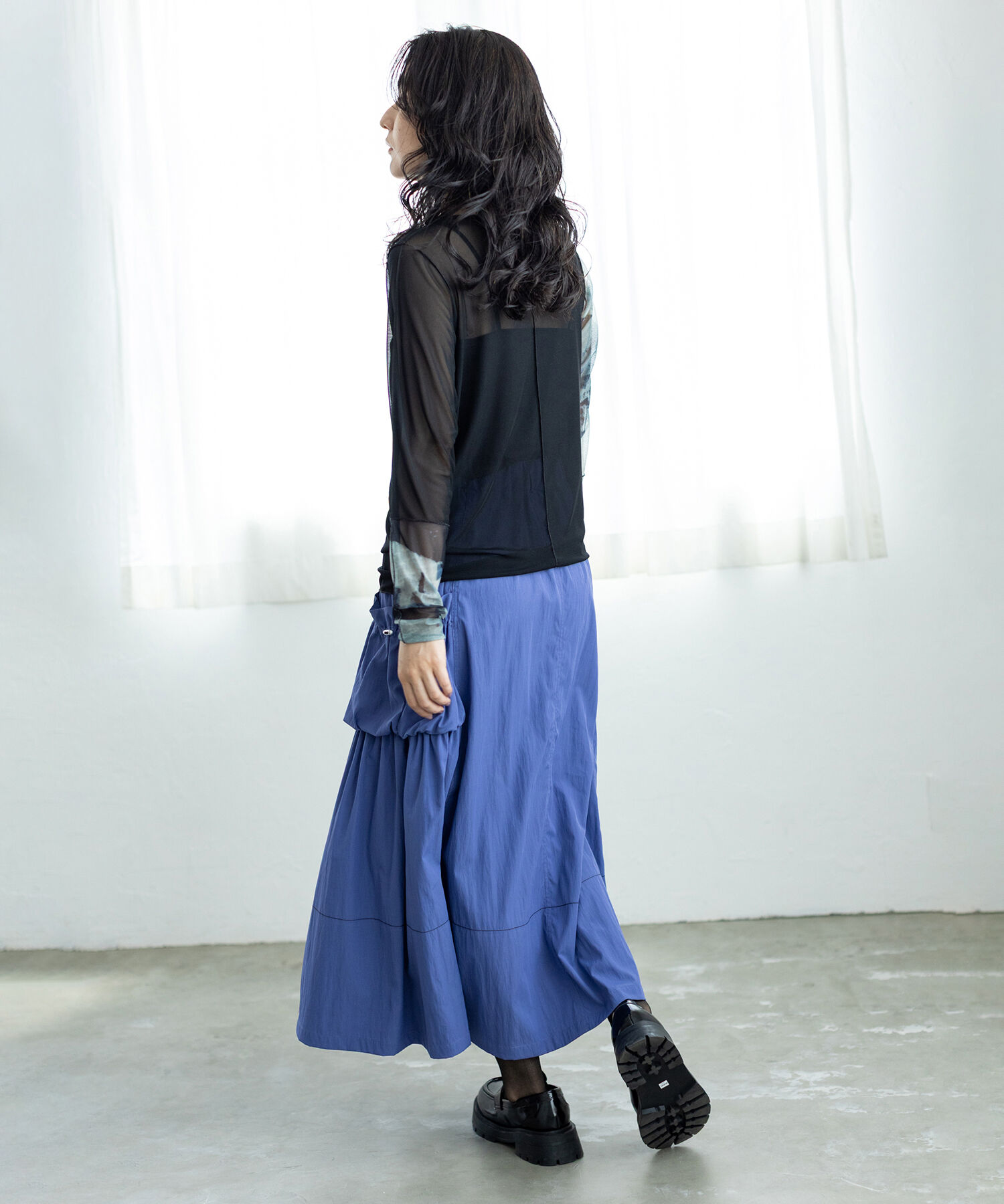  「メロー切替長袖Tシャツ」|Tシャツ・カットソー|