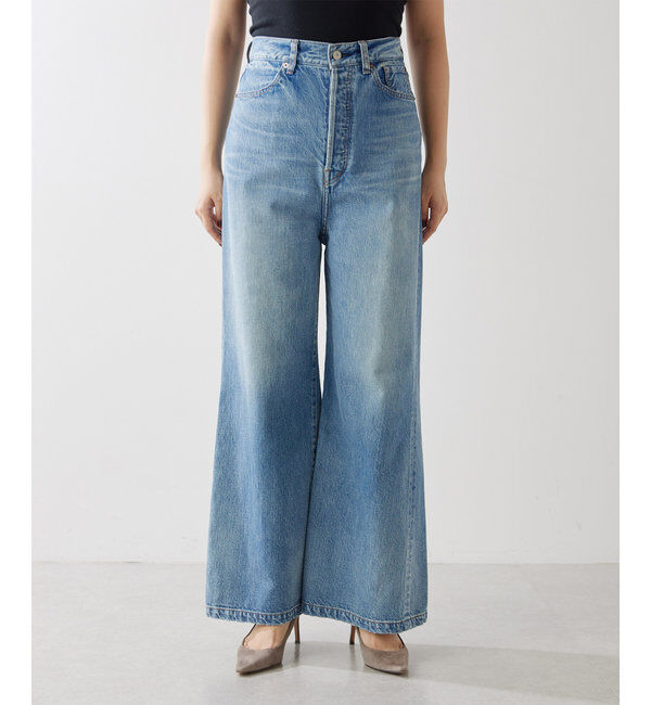  「ワイドフレアデニムパンツ」|チノ|