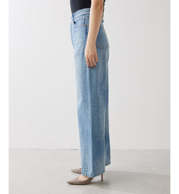  「ワイドフレアデニムパンツ」|チノ|