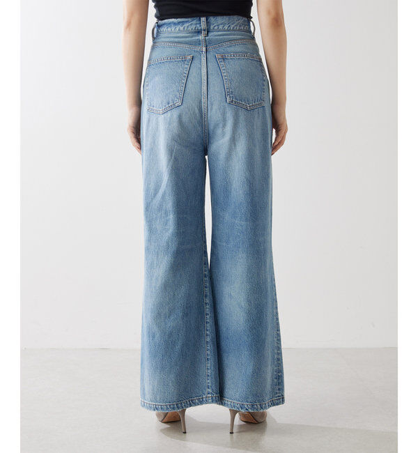  「ワイドフレアデニムパンツ」|チノ|