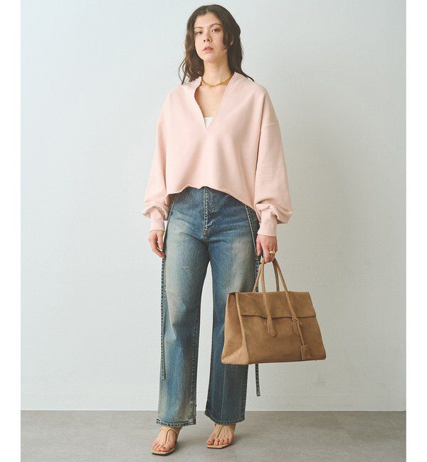  「スウェットVネックプルオーバー２」|Tシャツ・カットソー|