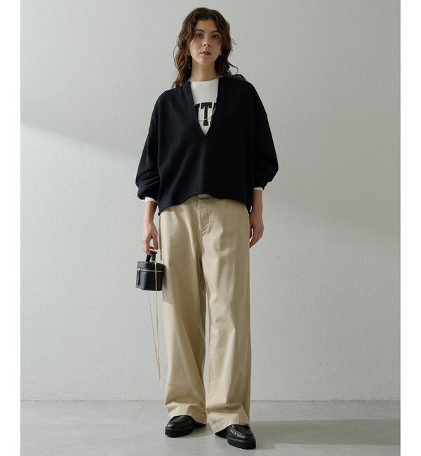  「スウェットVネックプルオーバー２」|Tシャツ・カットソー|