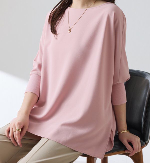  「ジャージ袖リブブラウス」|シャツ・ブラウス|