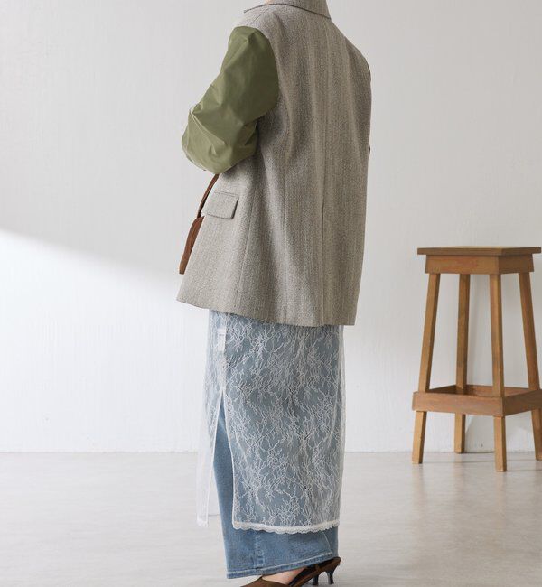  「3つ釦コンビスリーブジャケット」|ベスト・ジレ|