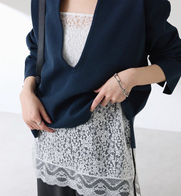  「スカラップレースキャミソール」|シャツ・ブラウス|