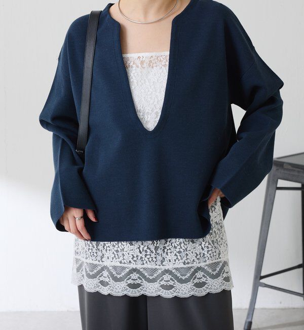  「スカラップレースキャミソール」|シャツ・ブラウス|