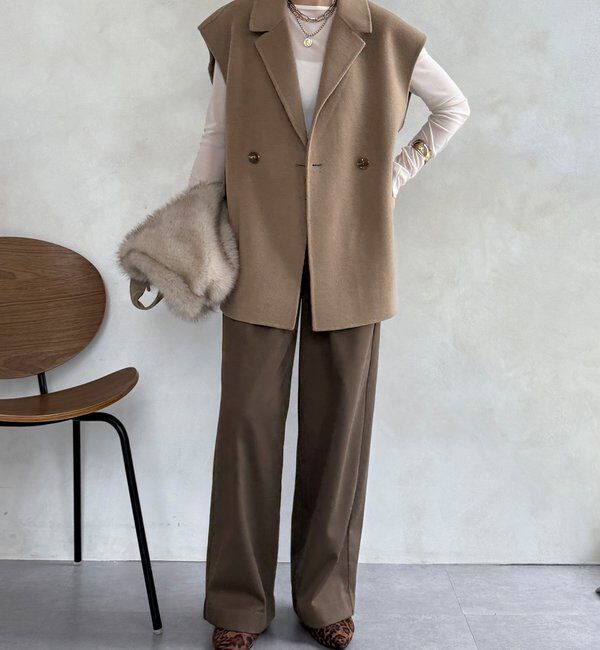  「BIGシルエットジャケットベスト」|ベスト・ジレ|