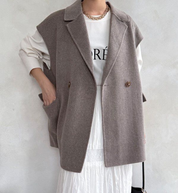  「BIGシルエットジャケットベスト」|ベスト・ジレ|