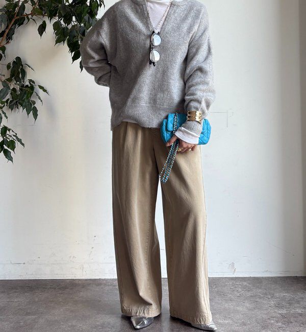  「深Vスリットニット」|ニット・セーター|