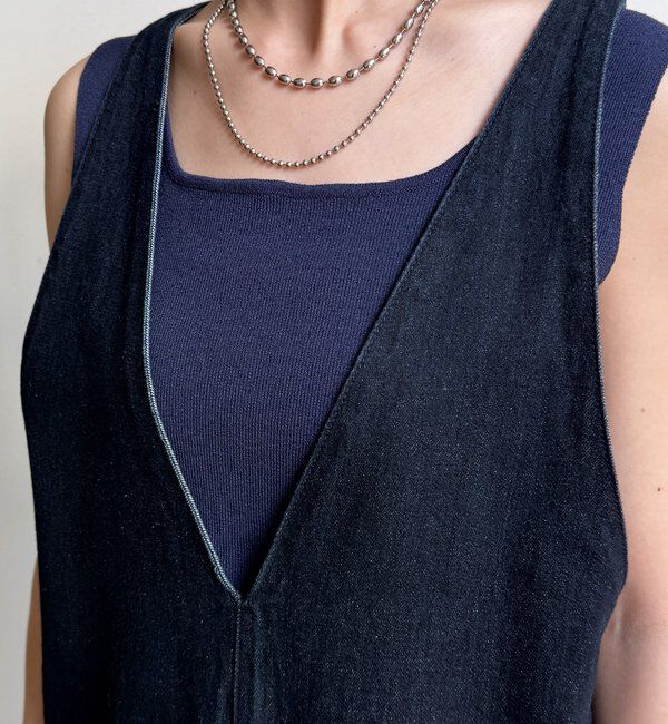  「【WEB限定】深Vサロペット」|ワンピース|