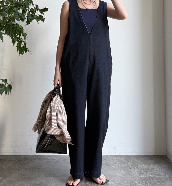  「【WEB限定】深Vサロペット」|ワンピース|