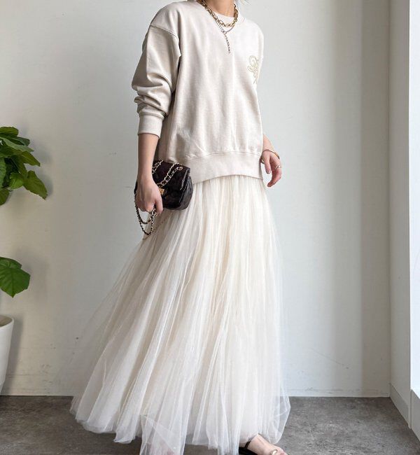  「【WEB限定】裏毛サガラ刺繍バックジッププルオーバー」|Tシャツ・カットソー|