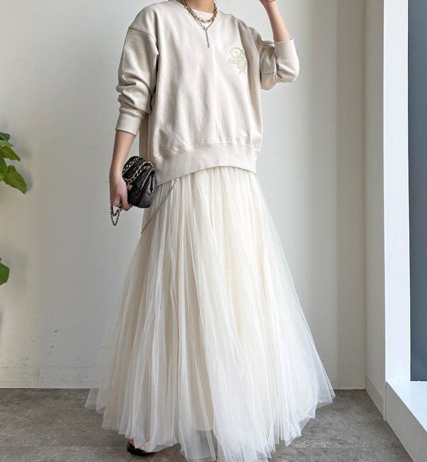  「【WEB限定】裏毛サガラ刺繍バックジッププルオーバー」|Tシャツ・カットソー|