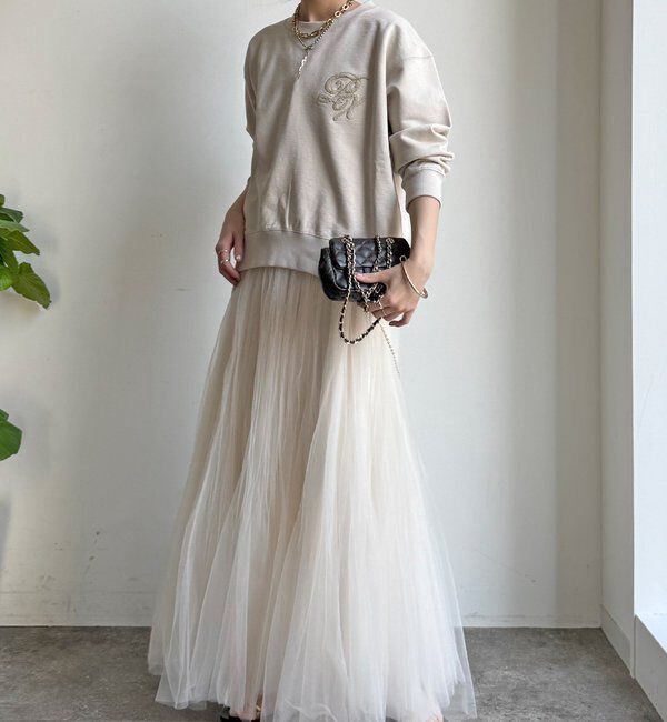  「【WEB限定】裏毛サガラ刺繍バックジッププルオーバー」|Tシャツ・カットソー|