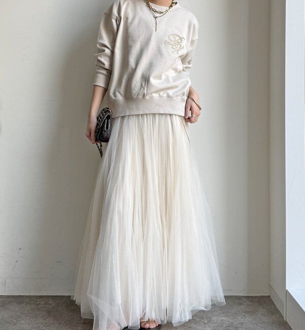  「【WEB限定】裏毛サガラ刺繍バックジッププルオーバー」|Tシャツ・カットソー|