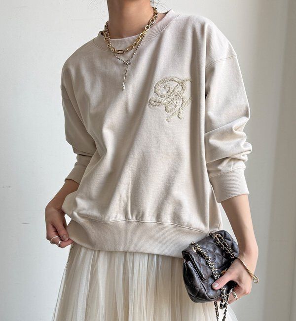  「【WEB限定】裏毛サガラ刺繍バックジッププルオーバー」|Tシャツ・カットソー|