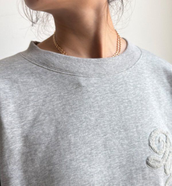  「【WEB限定】裏毛サガラ刺繍バックジッププルオーバー」|Tシャツ・カットソー|