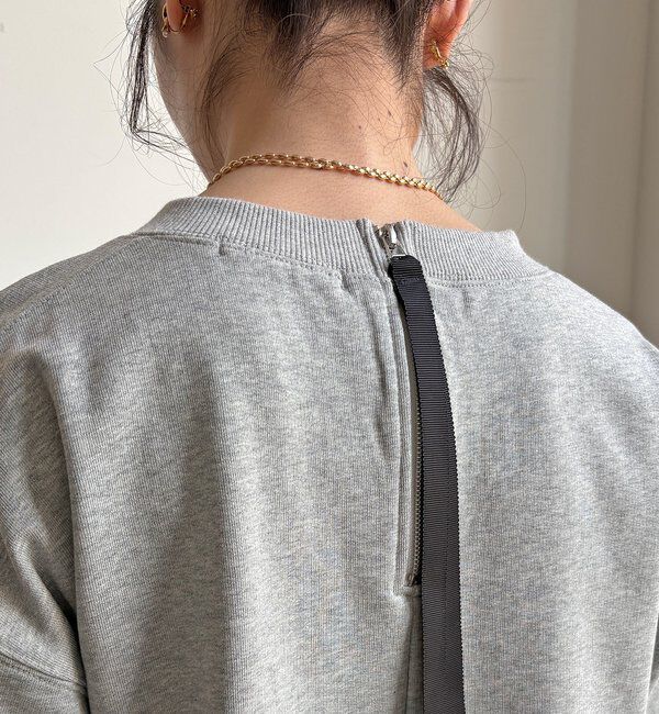  「【WEB限定】裏毛サガラ刺繍バックジッププルオーバー」|Tシャツ・カットソー|