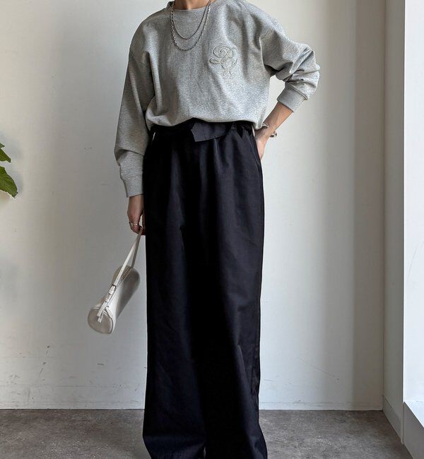  「【WEB限定】裏毛サガラ刺繍バックジッププルオーバー」|Tシャツ・カットソー|