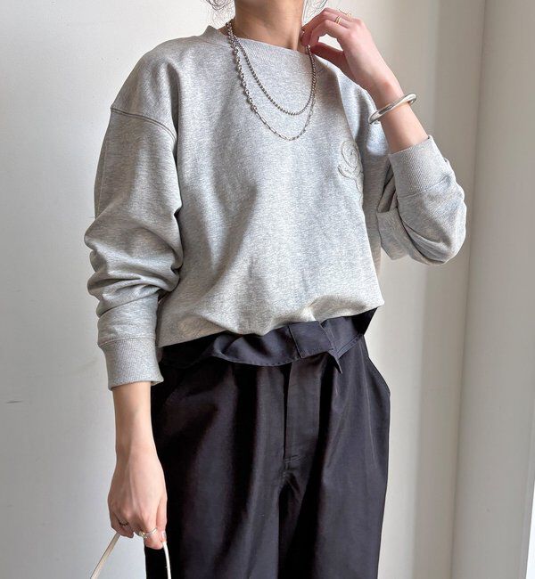  「【WEB限定】裏毛サガラ刺繍バックジッププルオーバー」|Tシャツ・カットソー|