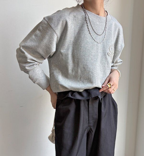  「【WEB限定】裏毛サガラ刺繍バックジッププルオーバー」|Tシャツ・カットソー|