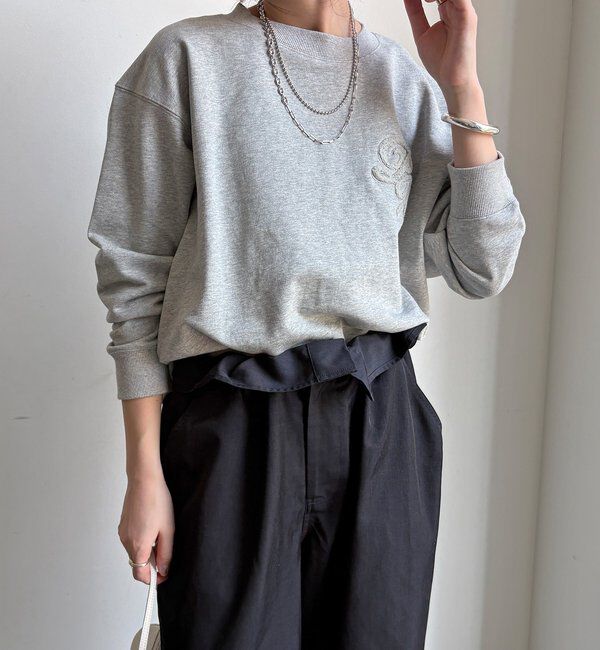  「【WEB限定】裏毛サガラ刺繍バックジッププルオーバー」|Tシャツ・カットソー|