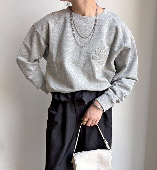  「【WEB限定】裏毛サガラ刺繍バックジッププルオーバー」|Tシャツ・カットソー|