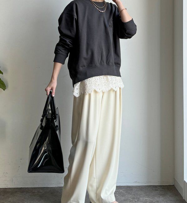  「【WEB限定】裏毛サガラ刺繍バックジッププルオーバー」|Tシャツ・カットソー|