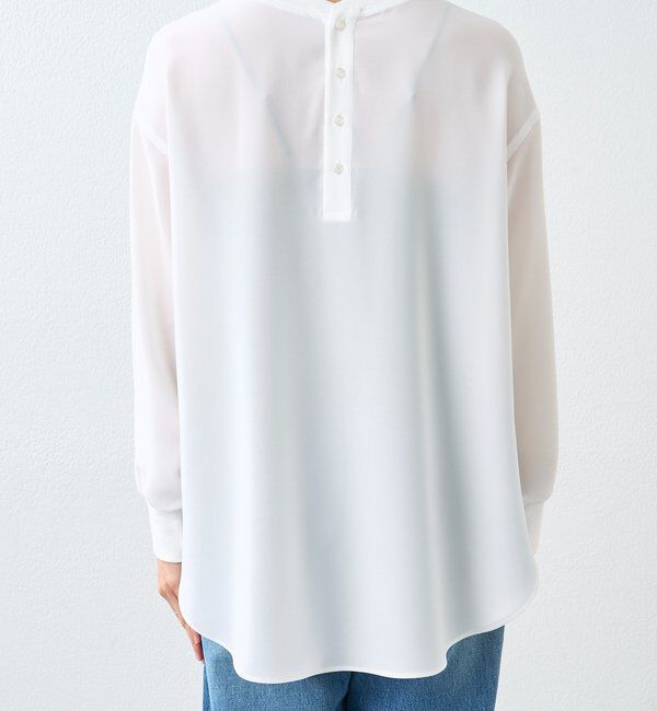  「【さらっと着やすい！/冷房・日焼け対策◎】ジョーゼットポケットブラウス」|シャツ・ブラウス|