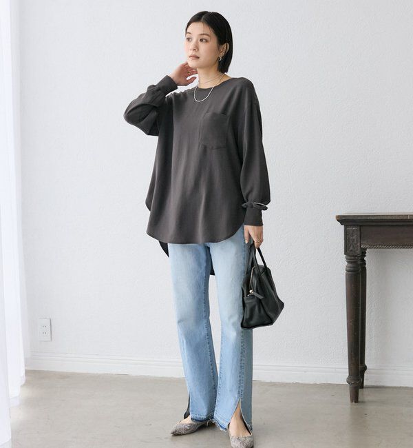  「【さらっと着やすい！/冷房・日焼け対策◎】ジョーゼットポケットブラウス」|シャツ・ブラウス|