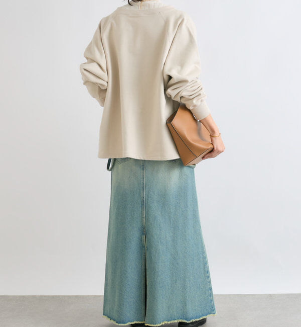  「【大人が着やすい】キーネックオーバースウェット」|Tシャツ・カットソー|