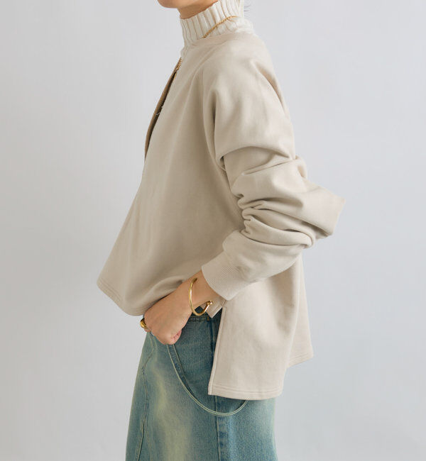  「【大人が着やすい】キーネックオーバースウェット」|Tシャツ・カットソー|