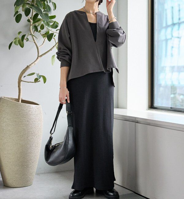  「【大人が着やすい】キーネックオーバースウェット」|Tシャツ・カットソー|