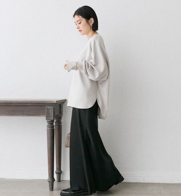  「【楽ちんキレイ】ダンボールポンチョプルオーバー」|Tシャツ・カットソー|