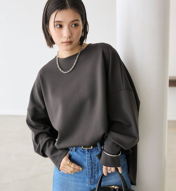  「【楽ちんキレイ】ダンボールポンチョプルオーバー」|Tシャツ・カットソー|