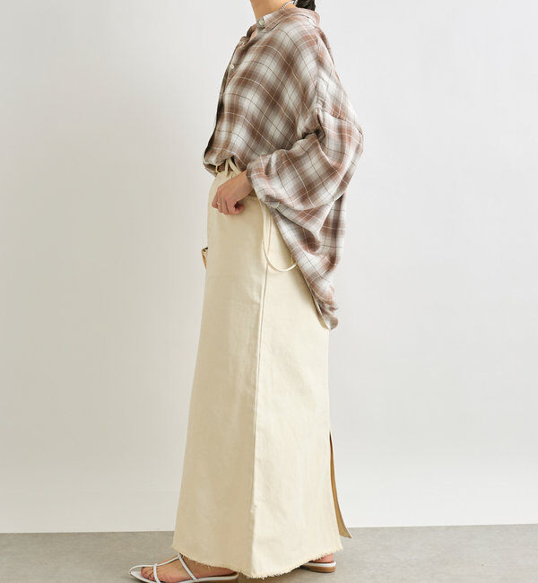  「ウォッシュドチェックワイドシャツ」|シャツ・ブラウス|