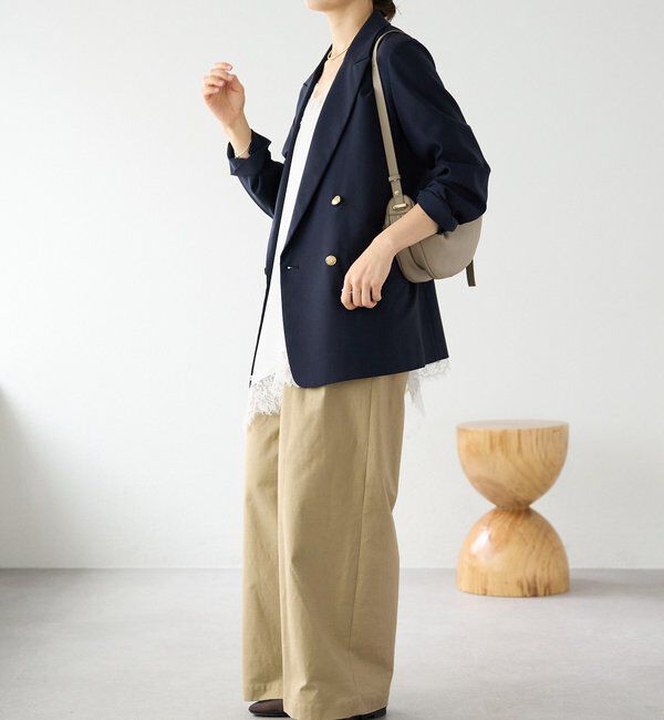  「【オンオフ着れる】ライトピークドラペルジャケット」|テーラードジャケット|