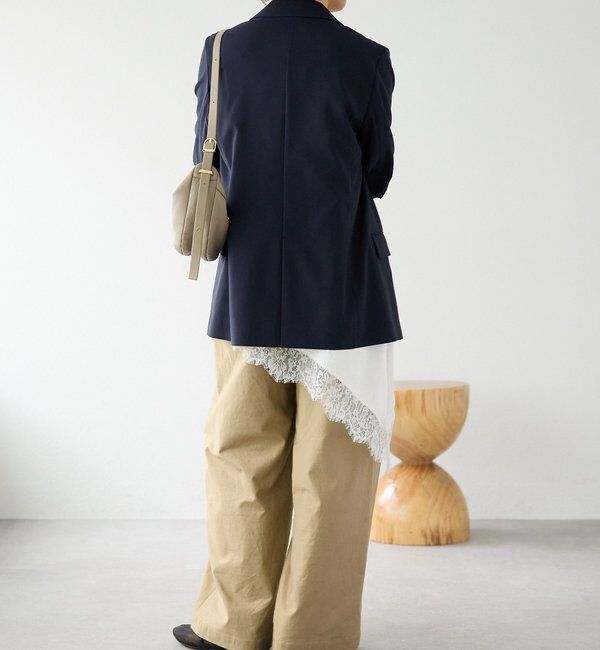  「【オンオフ着れる】ライトピークドラペルジャケット」|テーラードジャケット|